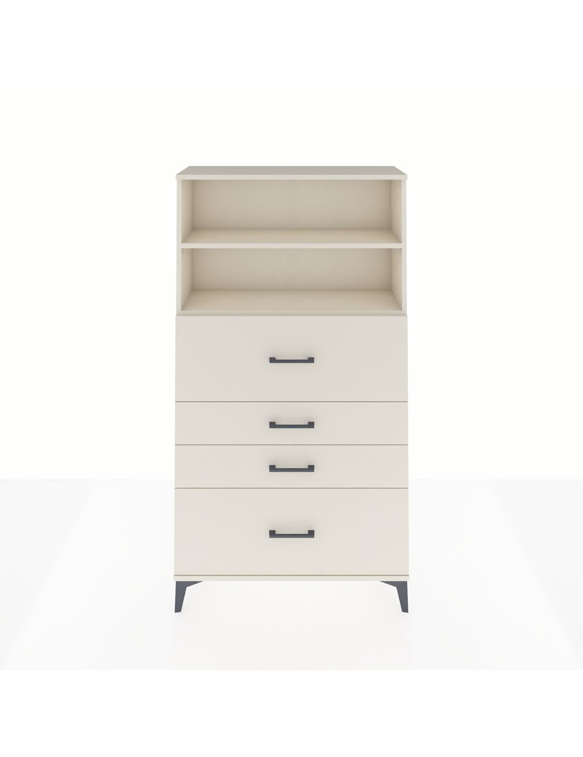 Arges Dolap 2 Raflı 4 Çekmeceli 88x30x163 - S21M032V1A