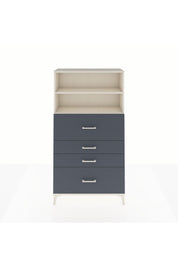 Arges Dolap 2 Raflı 4 Çekmeceli 88x30x163 - S21M032V2A