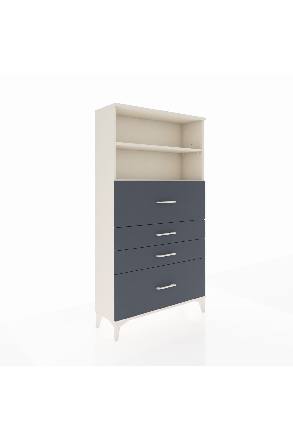 Arges Dolap 2 Raflı 4 Çekmeceli 88x30x163 - S21M032V2A