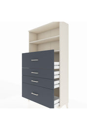 Arges Dolap 2 Raflı 4 Çekmeceli 88x30x163 - S21M032V2A