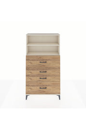 Arges Dolap 2 Raflı 4 Çekmeceli 88x30x163 - S21M032V3A