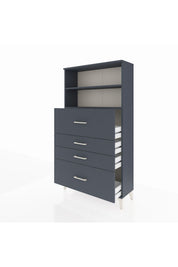 Arges Dolap 2 Raflı 4 Çekmeceli 88x30x163 - S21M032V5A