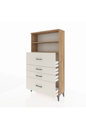 Arges Dolap 2 Raflı 4 Çekmeceli 88x30x163 - S21M032V7A
