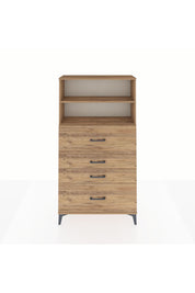 Arges Dolap 2 Raflı 4 Çekmeceli 88x30x163 - S21M032V9A