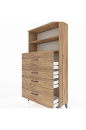 Arges Dolap 2 Raflı 4 Çekmeceli 88x30x163 - S21M032V9A