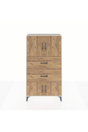 Arges Dolap 2 Raflı 2 Çekmeceli 4 Kapaklı 88x30x163 - S21M033V3A
