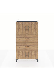 Arges Dolap 2 Raflı 2 Çekmeceli 4 Kapaklı 88x30x163 - S21M033V6A