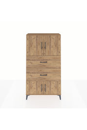 Arges Dolap 2 Raflı 2 Çekmeceli 4 Kapaklı 88x30x163 - S21M033V9A