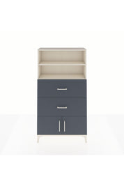 Arges Dolap 2 Raflı 2 Çekmeceli 2 Kapaklı 88x30x163 - S21M034V2A