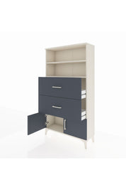Arges Dolap 2 Raflı 2 Çekmeceli 2 Kapaklı 88x30x163 - S21M034V2A