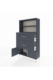 Arges Dolap 2 Raflı 2 Çekmeceli 2 Kapaklı 88x30x163 - S21M034V5A