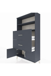 Arges Dolap 2 Raflı 2 Çekmeceli 2 Kapaklı 88x30x163 - S21M034V5A