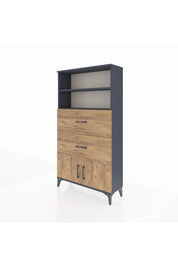 Arges Dolap 2 Raflı 2 Çekmeceli 2 Kapaklı 88x30x163 - S21M034V6A
