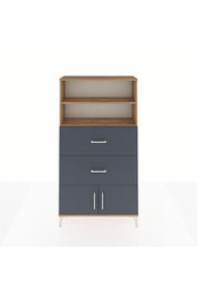 Arges Dolap 2 Raflı 2 Çekmeceli 2 Kapaklı 88x30x163 - S21M034V8A