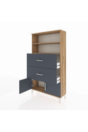 Arges Dolap 2 Raflı 2 Çekmeceli 2 Kapaklı 88x30x163 - S21M034V8A
