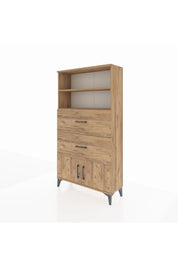 Arges Dolap 2 Raflı 2 Çekmeceli 2 Kapaklı 88x30x163 - S21M034V9A