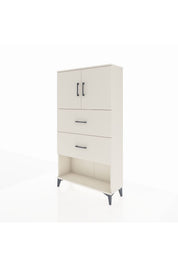 Arges Dolap 2 Raflı 2 Çekmeceli 2 Kapaklı 88x30x163 - S21M035V3A