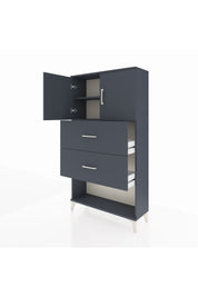 Arges Dolap 2 Raflı 2 Çekmeceli 2 Kapaklı 88x30x163 - S21M035V4A