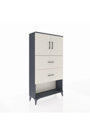 Arges Dolap 2 Raflı 2 Çekmeceli 2 Kapaklı 88x30x163 - S21M035V6A