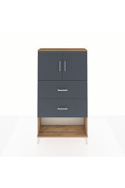 Arges Dolap 2 Raflı 2 Çekmeceli 2 Kapaklı 88x30x163 - S21M035V7A