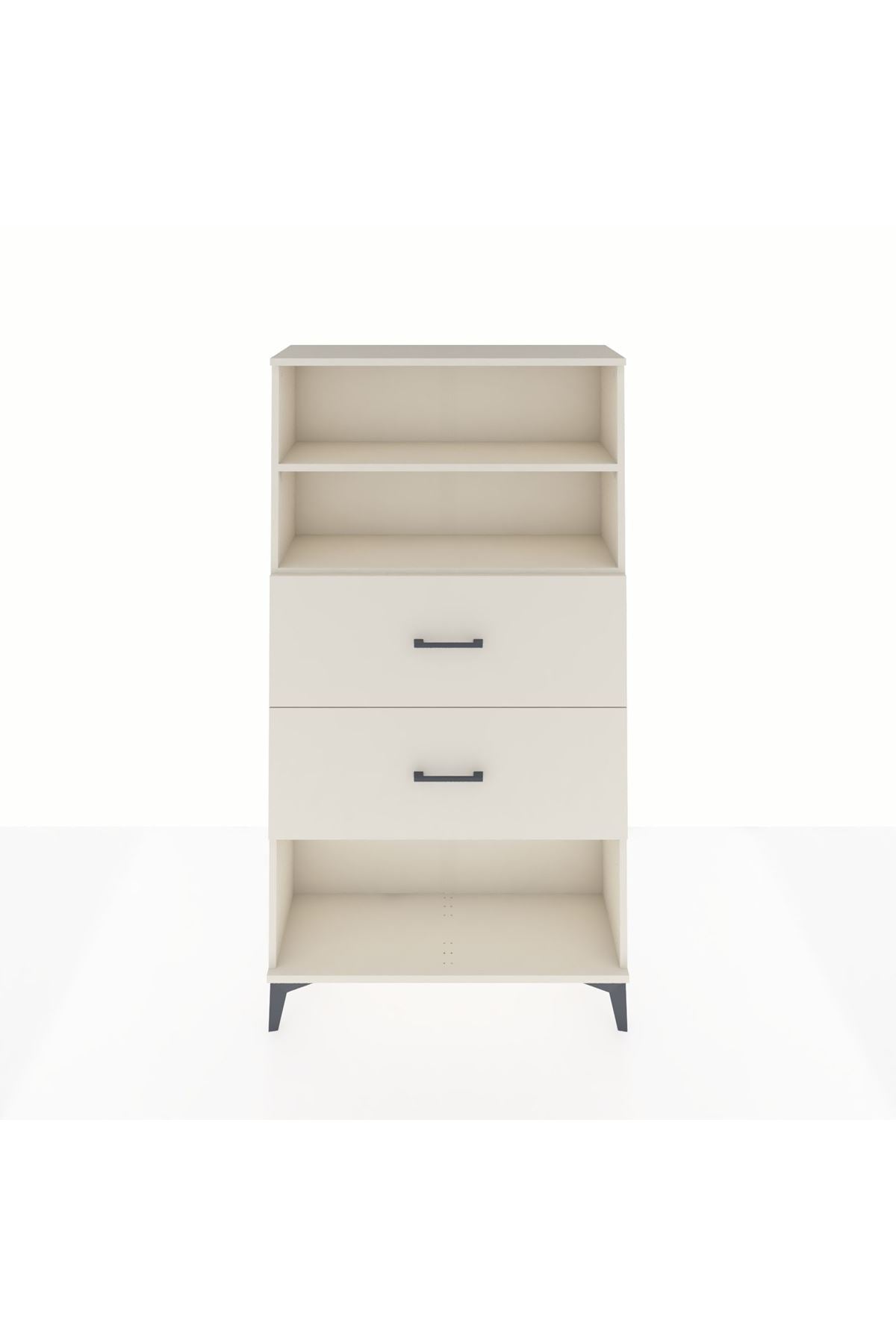 Arges Dolap 2 Raflı 2 Çekmeceli 88x30x163 - S21M036V1A