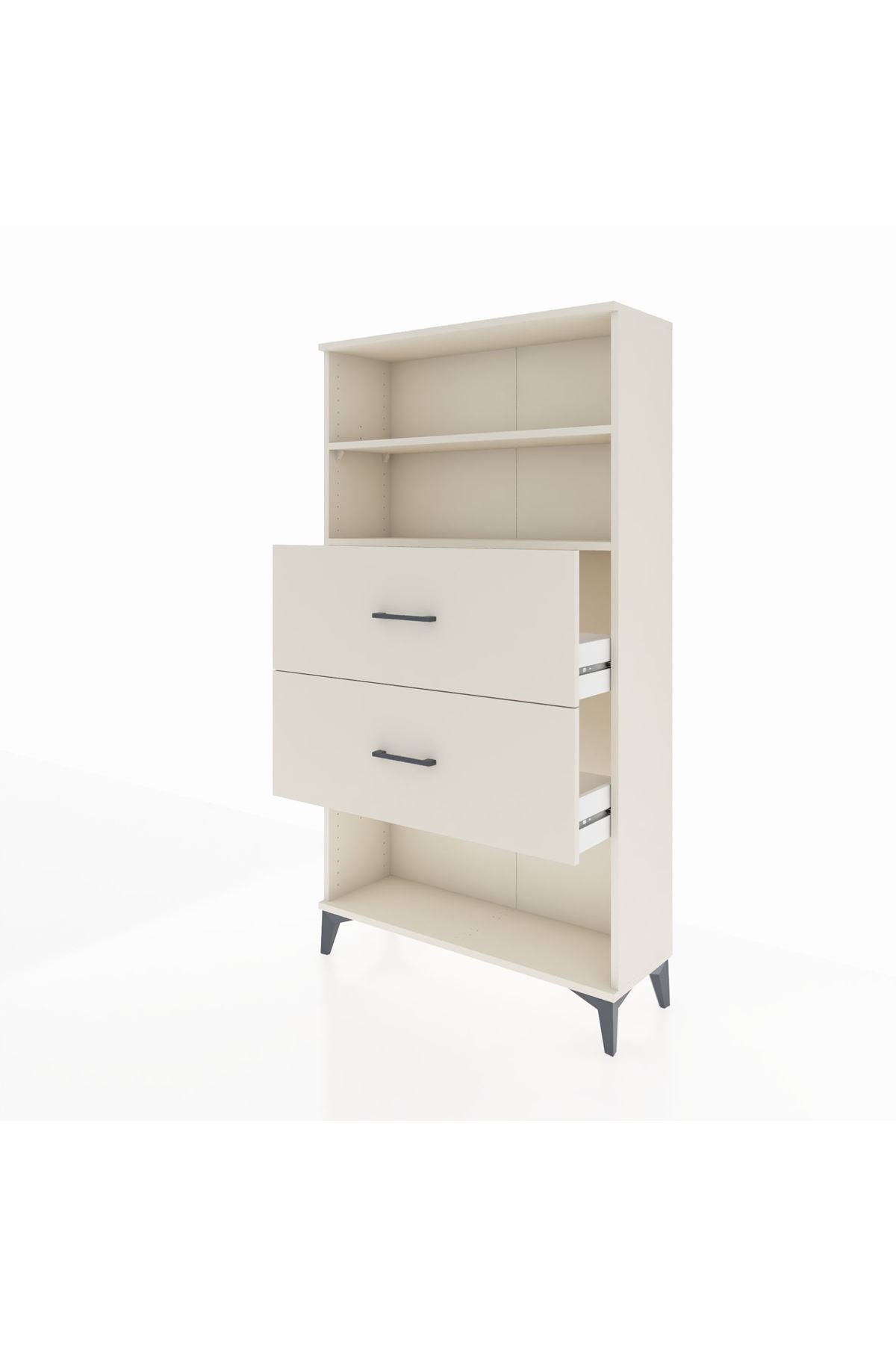 Arges Dolap 2 Raflı 2 Çekmeceli 88x30x163 - S21M036V1A