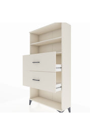 Arges Dolap 2 Raflı 2 Çekmeceli 88x30x163 - S21M036V1A