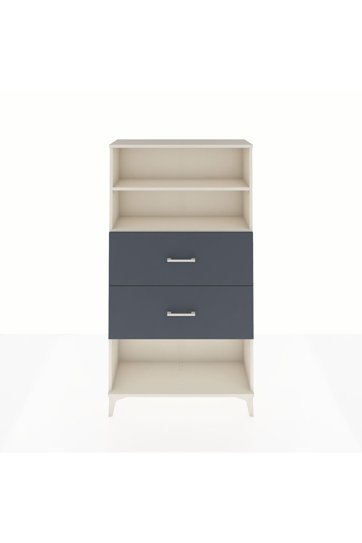 Arges Dolap 2 Raflı 2 Çekmeceli 88x30x163 - S21M036V2A