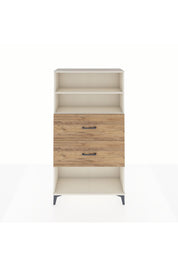Arges Dolap 2 Raflı 2 Çekmeceli 88x30x163 - S21M036V3A