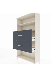 Arges Dolap 2 Raflı 2 Çekmeceli 88x30x163 - S21M036V2A