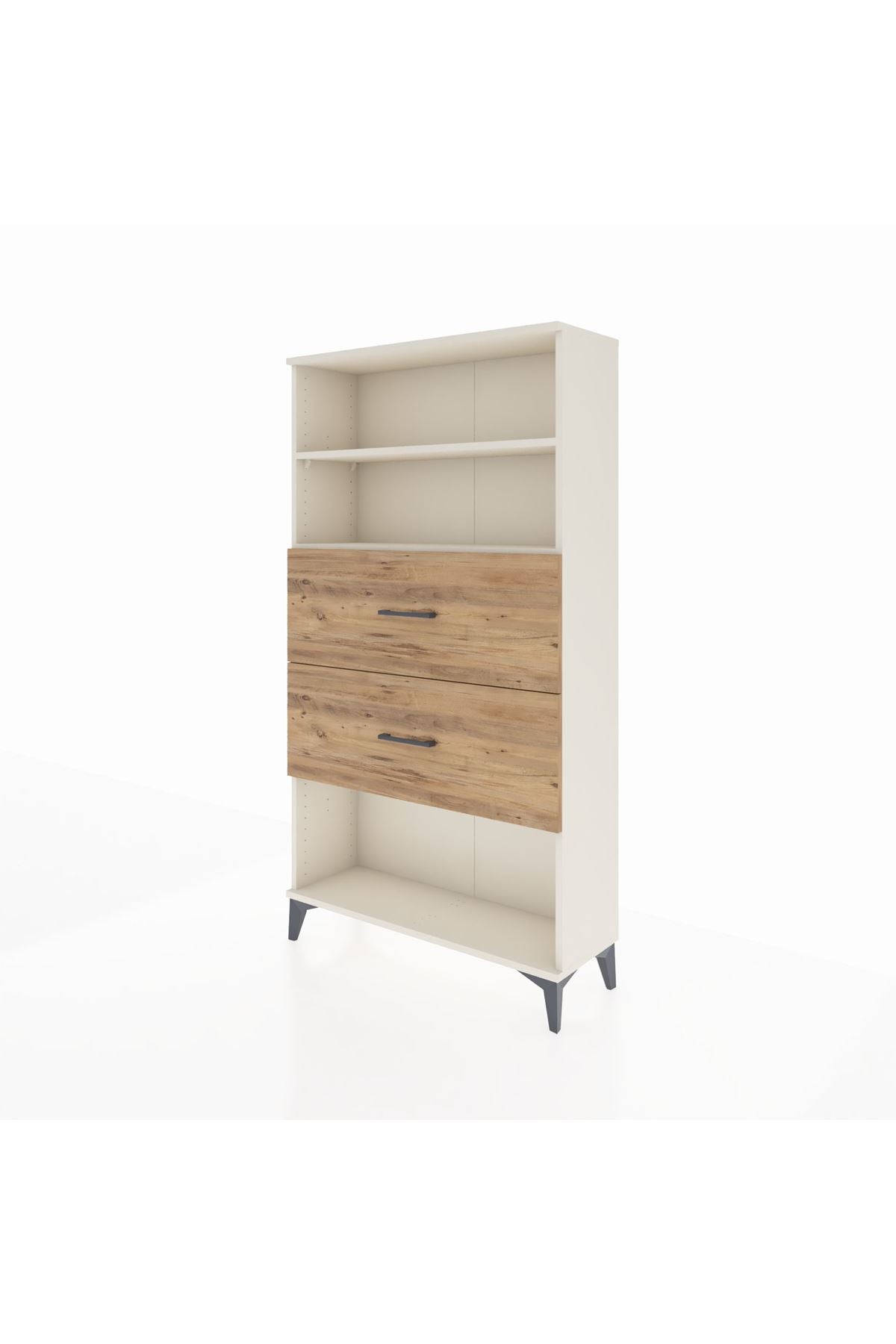 Arges Dolap 2 Raflı 2 Çekmeceli 88x30x163 - S21M036V3A