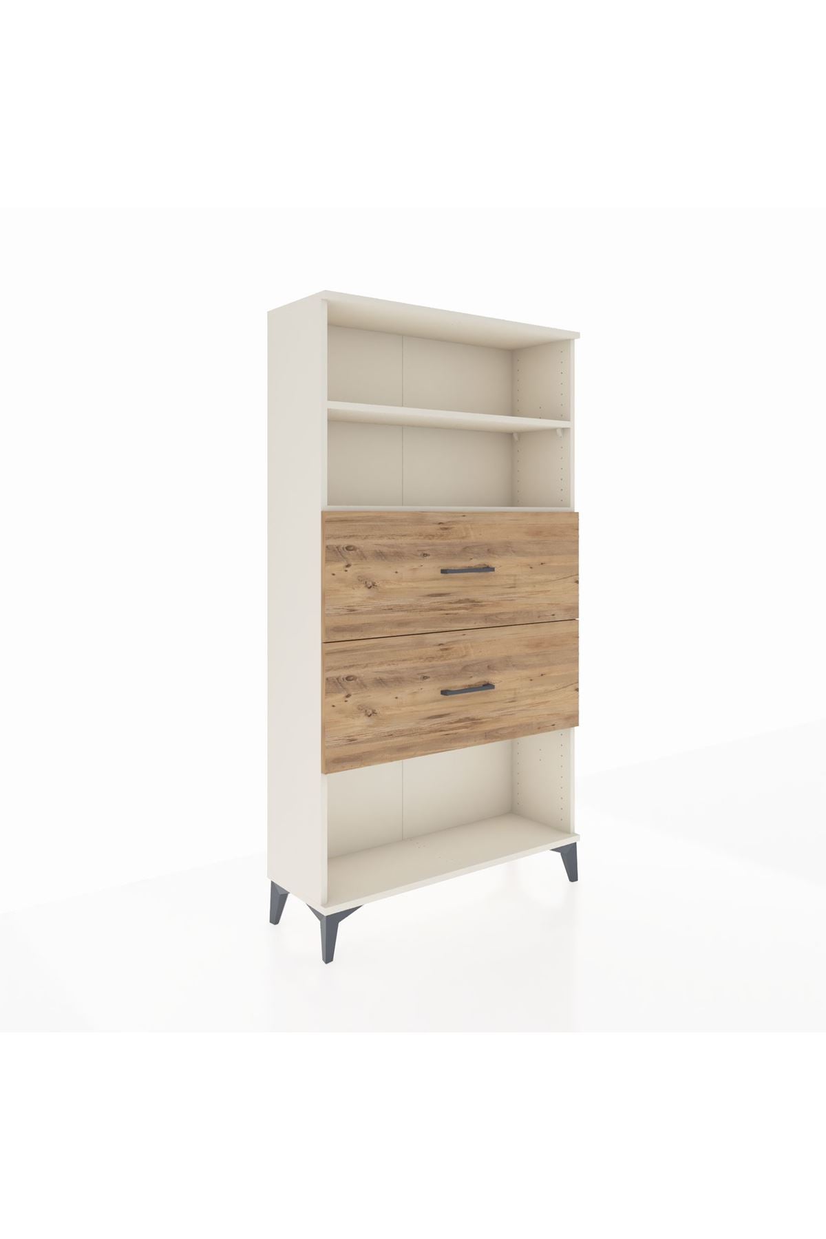 Arges Dolap 2 Raflı 2 Çekmeceli 88x30x163 - S21M036V3A