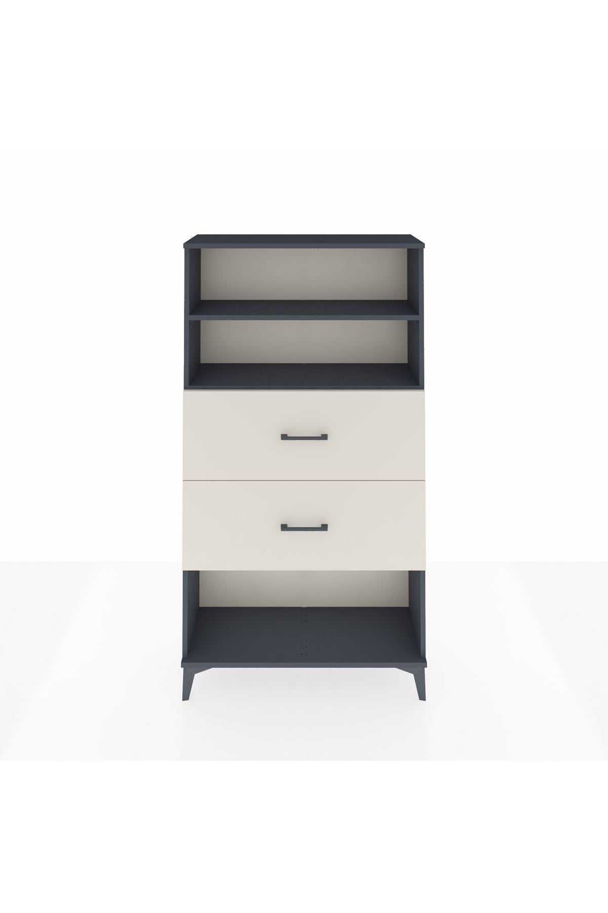 Arges Dolap 2 Raflı 2 Çekmeceli 88x30x163 - S21M036V4A