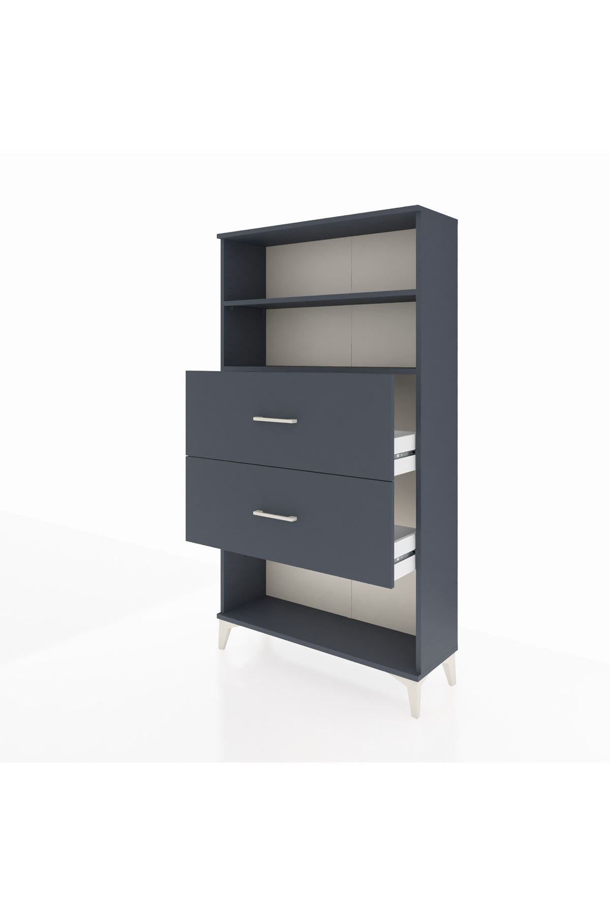 Arges Dolap 2 Raflı 2 Çekmeceli 88x30x163 - S21M036V5A