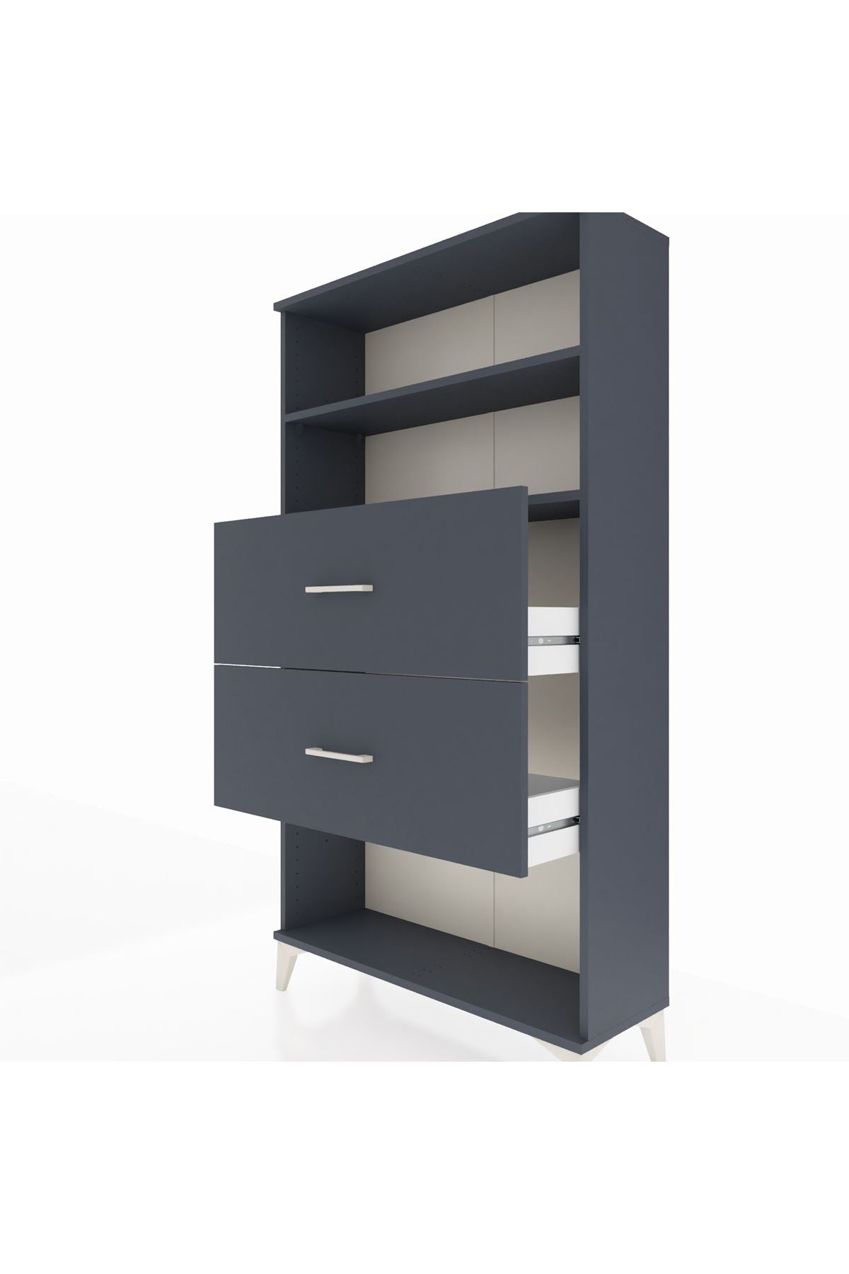 Arges Dolap 2 Raflı 2 Çekmeceli 88x30x163 - S21M036V5A