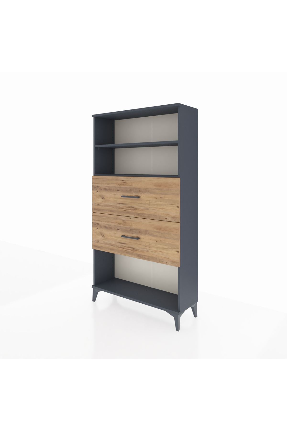 Arges Dolap 2 Raflı 2 Çekmeceli 88x30x163 - S21M036V6A