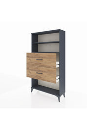 Arges Dolap 2 Raflı 2 Çekmeceli 88x30x163 - S21M036V6A