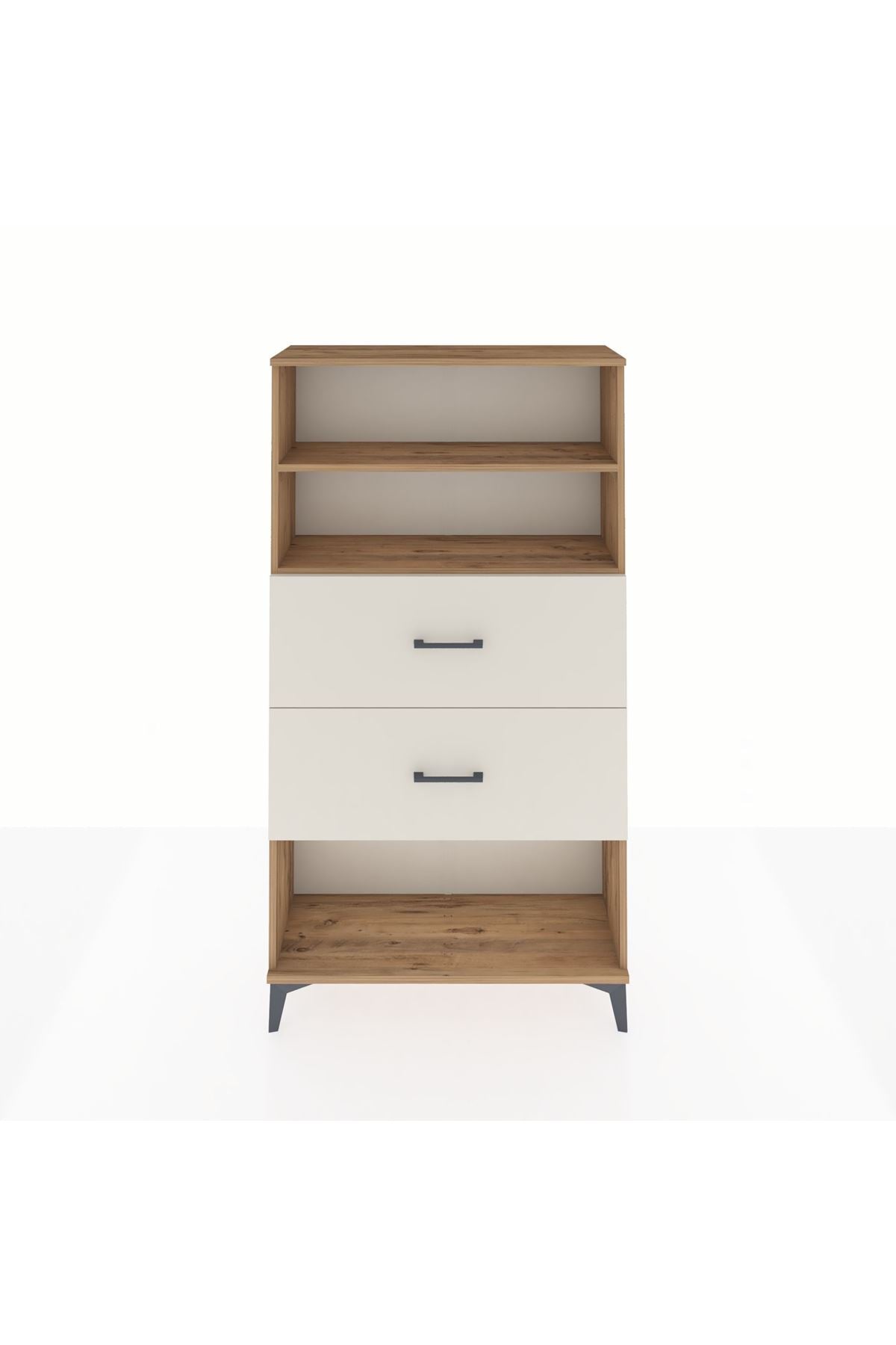 Arges Dolap 2 Raflı 2 Çekmeceli 88x30x163 - S21M036V7A