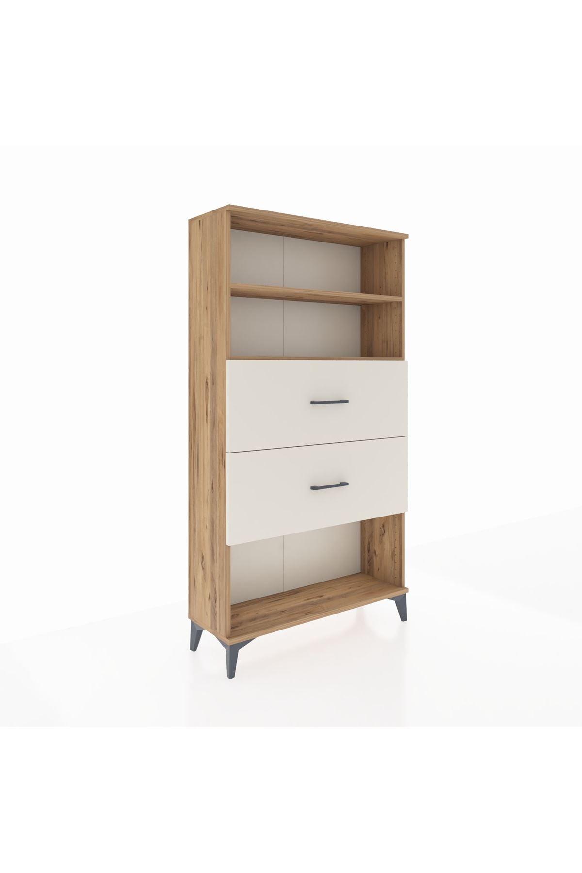 Arges Dolap 2 Raflı 2 Çekmeceli 88x30x163 - S21M036V7A