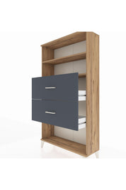 Arges Dolap 2 Raflı 2 Çekmeceli 88x30x163 - S21M036V8A