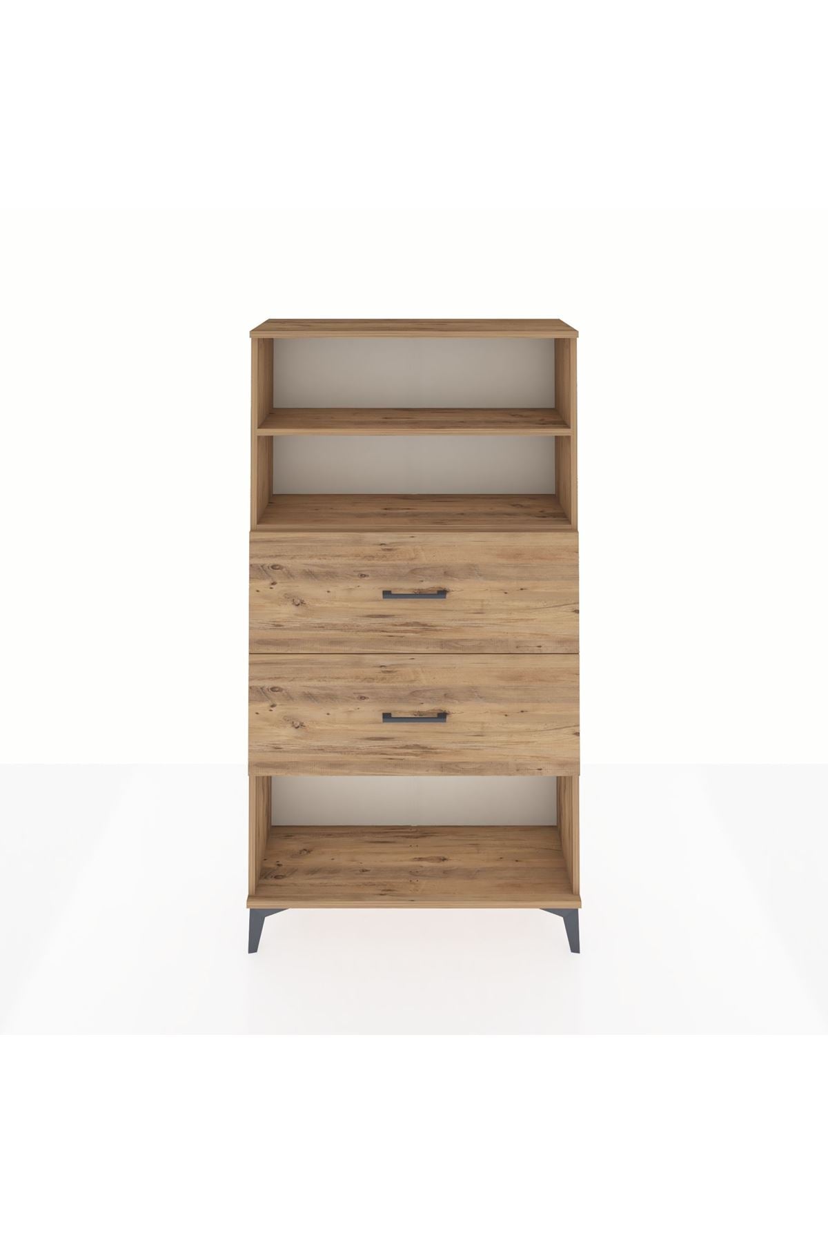 Arges Dolap 2 Raflı 2 Çekmeceli 88x30x163 - S21M036V9A