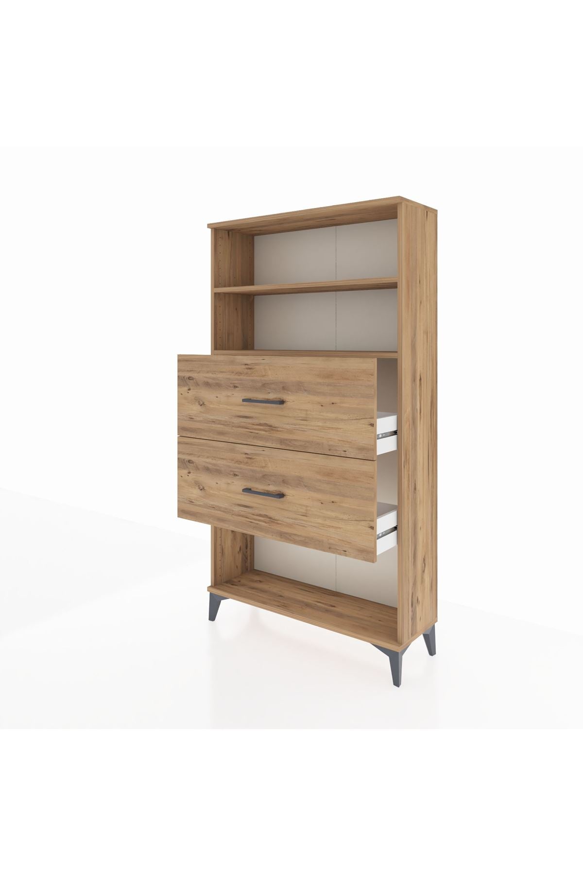 Arges Dolap 2 Raflı 2 Çekmeceli 88x30x163 - S21M036V9A