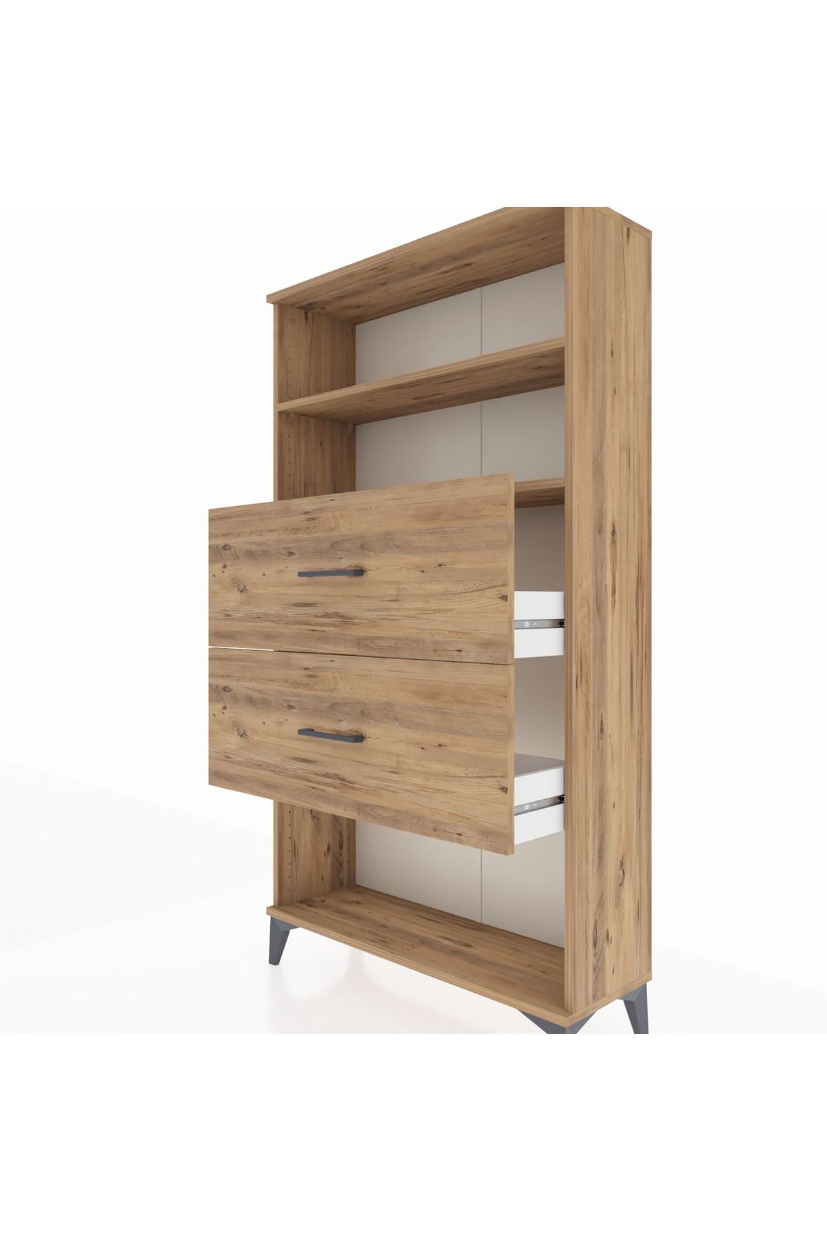 Arges Dolap 2 Raflı 2 Çekmeceli 88x30x163 - S21M036V9A