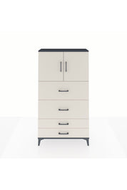 Arges Dolap 2 Raflı 4 Çekmeceli 2 Kapaklı 88x30x163 - S21M037V4A