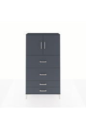 Arges Dolap 2 Raflı 4 Çekmeceli 2 Kapaklı 88x30x163 - S21M037V5A