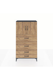 Arges Dolap 2 Raflı 4 Çekmeceli 2 Kapaklı 88x30x163 - S21M037V6A
