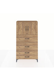 Arges Dolap 2 Raflı 4 Çekmeceli 2 Kapaklı 88x30x163 - S21M037V9A
