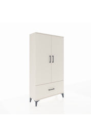 Arges Dolap 3 Raflı Tek Çekmeceli 2 Kapaklı 88x30x163 - S21M001V1A