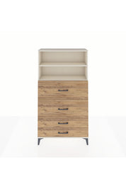 Arges Dolap 2 Raflı 4 Çekmeceli 88x30x163 - S21M038V3A