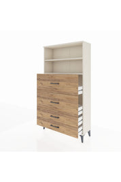 Arges Dolap 2 Raflı 4 Çekmeceli 88x30x163 - S21M038V3A